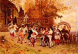 La Fete De Vendange by Charles Edouard Edmond Delort